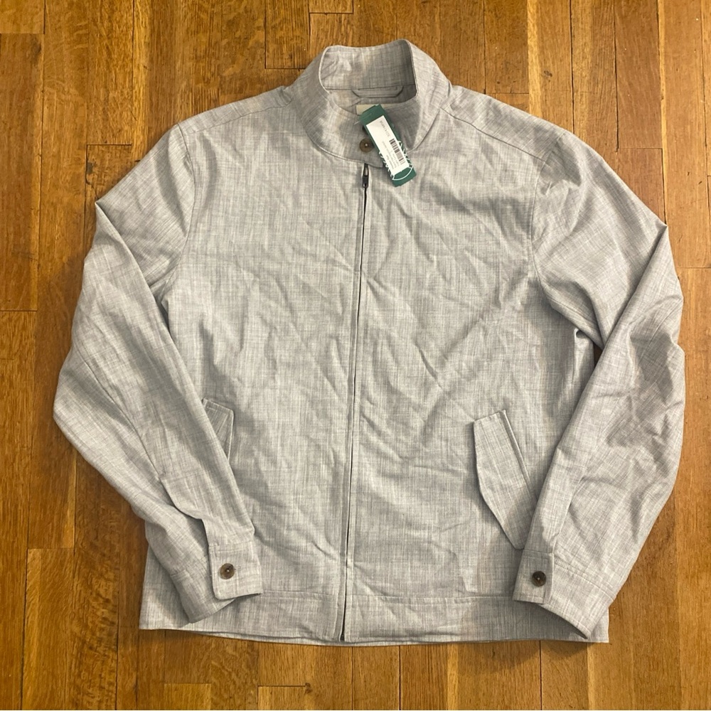 Hawker Rye Kace Harrington Jacket Men’s Size Large - Light Gray New with Tags